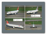 Swiss Airbus A321-111 HB-IOK (links), Air France Airbus A319-111F-GRHZ (rechts)